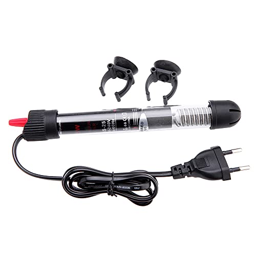 Kavolet Calentador Acuario 25W ,Calentador de Acuario Sumergible con termómetro y Ventosa, 220-240V