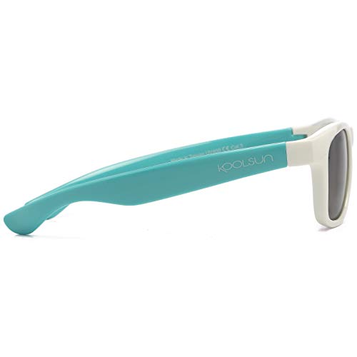 KOOLSUN - Wave Gafas de sol para niños (3 a 10 años, acuario blanco)