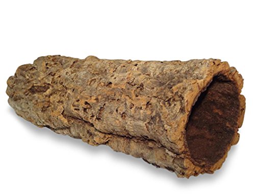 Kork-Deko Corteza de Corcho: Cueva de Corcho (Tubo de Chorcho) Longitud: 60 cm, Diámetro: 11-14 cm