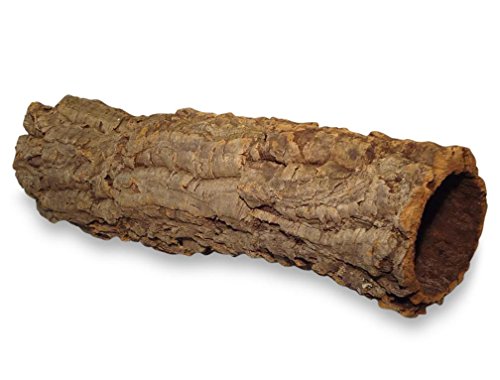 Kork-Deko Corteza de Corcho: Cueva de Corcho (Tubo de Chorcho) Longitud: 60 cm, Diámetro: 11-14 cm