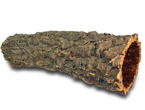 Kork-Deko Corteza de Corcho: Cueva de Corcho (Tubo de Chorcho) Longitud: 60 cm, Diámetro: 11-14 cm