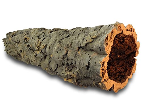 Kork-Deko Corteza de Corcho: Cueva de Corcho (Tubo de Chorcho) Longitud: 60 cm, Diámetro: 11-14 cm