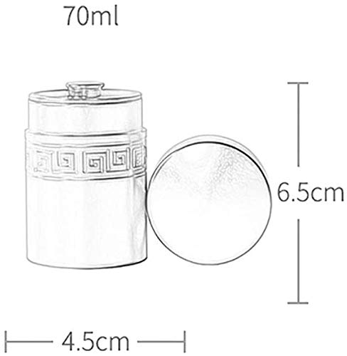 La cremación urna de hecho a mano Cenizas Urna funeraria de aleación de aluminio de la cubierta doble PortableCan ser enterrado en el hogar o el cementerio, usada for adultos, mascotas pequeñas, gatos