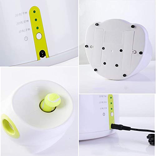 Lanzadores automáticos bolas juguete para perros, Control distancia de lanzamiento en 3 etapas Mascota Interactiva Lanzador tenis Máquina recompensa Recuperar juguetes alimentación - Consume energía
