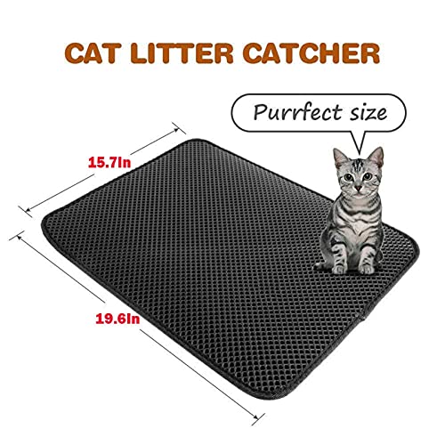 LCISCOUP Estera Arena Gatos Almohadilla De Catino De Cata, Cabaña De Cat, Almohadilla De Panal, Almohadilla De Panal, Pad (Color : Negro, Size : 46x60cm)
