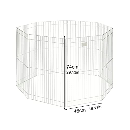 liangzishop Parque para Mascotas Pantera Plegable Playpen Hierro Cerca de Hierro Puppy Gatito Espacio Perros Suministros Suministros Conejos Guinea Pig Cage cercado para Perros