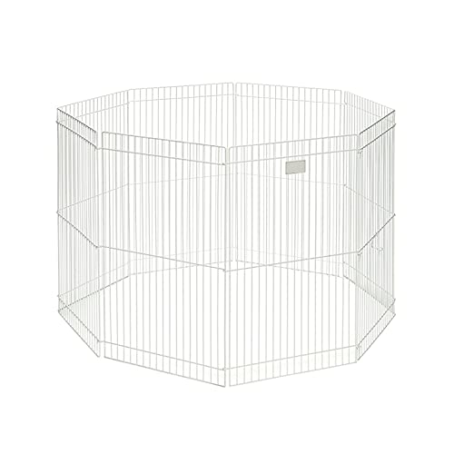 liangzishop Parque para Mascotas Pantera Plegable Playpen Hierro Cerca de Hierro Puppy Gatito Espacio Perros Suministros Suministros Conejos Guinea Pig Cage cercado para Perros