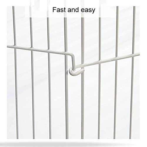 liangzishop Parque para Mascotas Pantera Plegable Playpen Hierro Cerca de Hierro Puppy Gatito Espacio Perros Suministros Suministros Conejos Guinea Pig Cage cercado para Perros