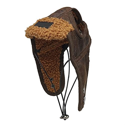 LIJSMZ Sombrero cálido Sombrero de Cuero Tapa de Perro Barato Mascotas para Perros Gorras de Mascotas Productos Graciosos Cosplay Mascota Perro Halloween Sombrero para Chihuahua