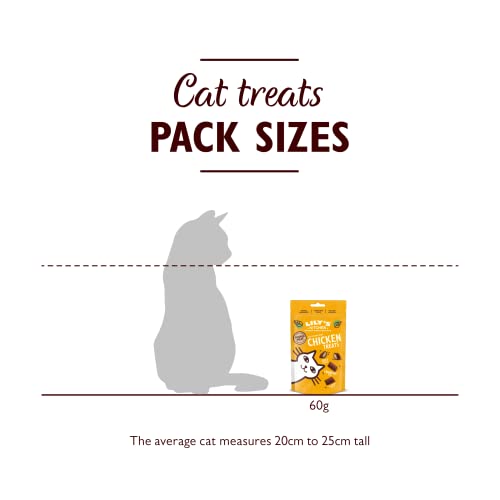 Lily's Kitchen Pillow Treats - Golosinas de Pollo - Snacks para Gatos 10 x 60g