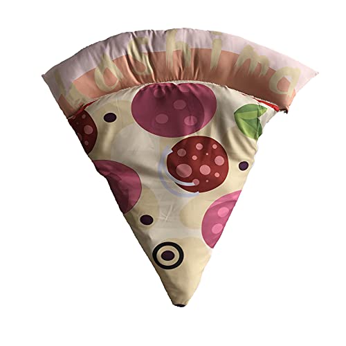 Lindo nido de pizza para mascotas, alfombrilla universal para gatos y perros, impermeable, suministros para mascotas pequeñas y medianas (1) (cebolla