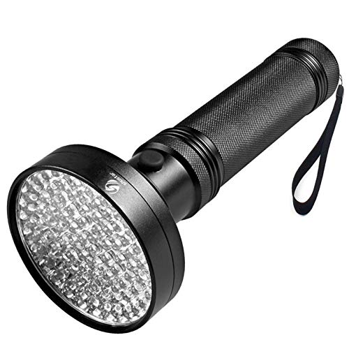 Linterna UV 100 LEDS 395 NM Detector UV Luz para la orina del gato de perro, manchas para mascotas, chinches, escorpiones, maquinaria Inspección de fugas