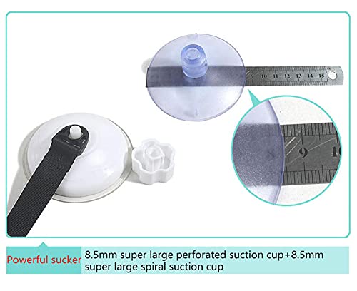 LLLucky Amaca per Gatti da Finestra,Ventosa Resistentes Cama de Gato Cubierta Transpirable Ventosas Asiento Gatos Estantes Seguridad Tomar Colgante con el Sol Soportar hasta 10 kg-Alguna Cosa_Metro