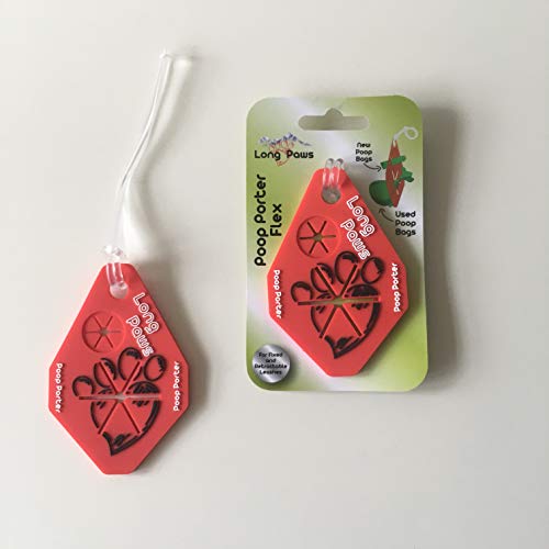 Long Paws Coop Porter Flex - Bolsa para caca (apta para todas las correas, talla única, color rojo, 50 g)