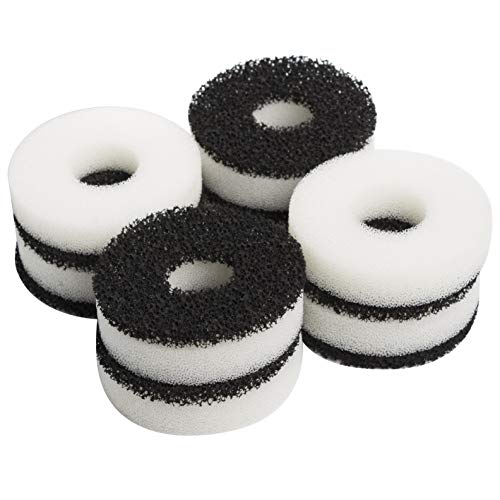 LTWHOME Anillos compatibles de espuma y carbono para kit de servicio Biorb (16 unidades)