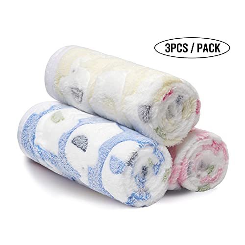 luciphia 3 Piezas de Paquete Mantas para Perros Gatos Mascotas Paños Estampados y Suaves Elefante Small (60 * 40cm)