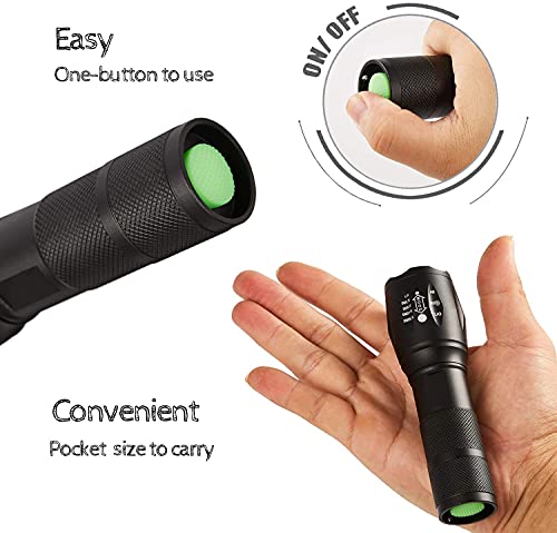 lydnkim 365 NM UV LED Linterna Detector de luz Negra para orina de Perro Gato Perro Manchas de Mascotas Ropa Seta y chinches Cama Impermeable 3 Modos