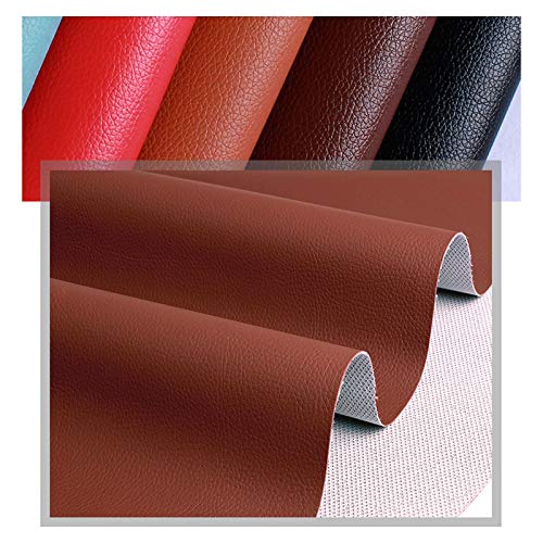 MAGFYLY Cuero para tapizar Tela de Piel Sintética Marrón, Tapicería de Cuero Resistente, Manualidades, Costura de Bricolaje, Sofá, Bolso, Asiento de Coche, 1 Metro, 1 Pieza = 100 Cm (Size : 1.6x6m)