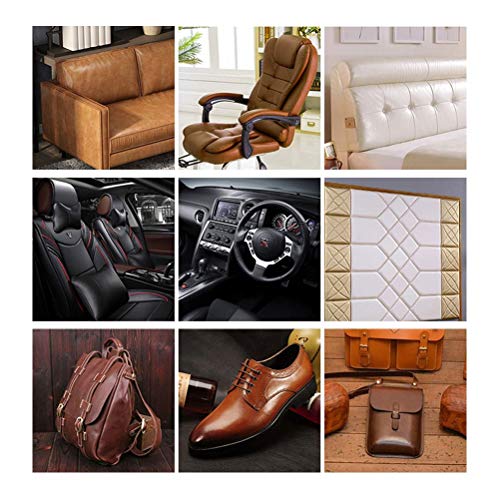 MAGFYLY Cuero para tapizar Tela de Piel Sintética Marrón, Tapicería de Cuero Resistente, Manualidades, Costura de Bricolaje, Sofá, Bolso, Asiento de Coche, 1 Metro, 1 Pieza = 100 Cm (Size : 1.6x6m)