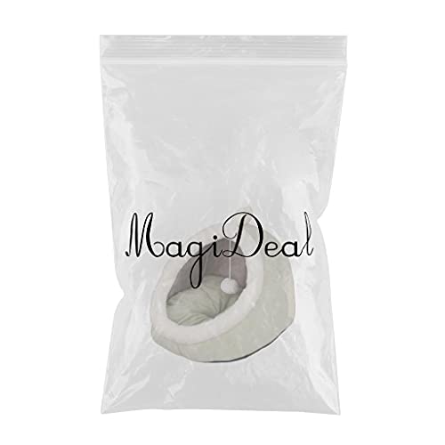 MagiDeal Cama Cueva para Mascotas para Gatos y Perros - Cama para Gatos/cabaña para Gatos/Cuevas para Camas Cubiertas para Gatos con Almohada Acolchada - Verde Claro S