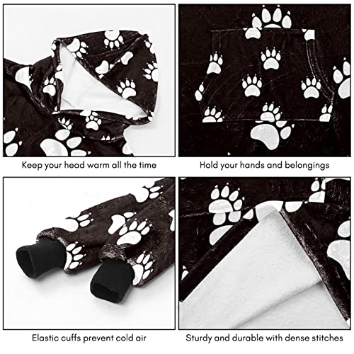 Manta de gran tamaño con capucha y bolsillos para gatos y perros, con capucha, con capucha, para adolescentes, talla única, para todos