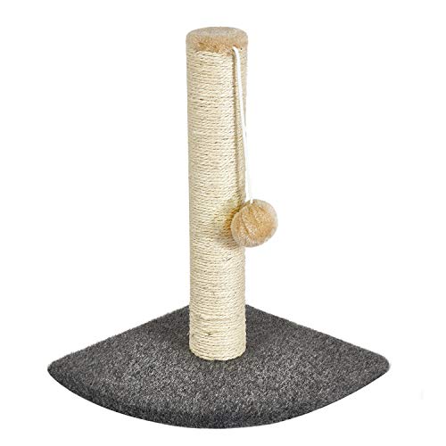 Meerveil Rascador para Gatos, Rascador Gato Árbol para Gatos Juguete Favorito de Gato Pequeño y Simple Fácil de Instalar (14)