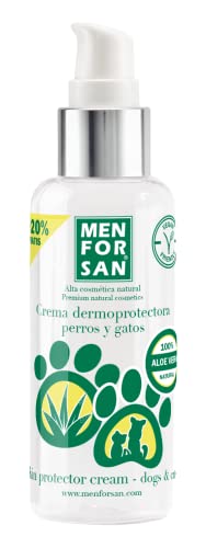 MENFORSAN Crema hidratante dermoprotectora para Perros y Gatos 60ml, con Aloe Vera 100% Natural de Cultivo ecológico