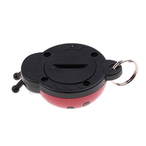MERIGLARE Repelente Ultrasónico para Garrapatas, Mosquitos, Pulgas, para Perros, Gatos, Mariquita - Rojo