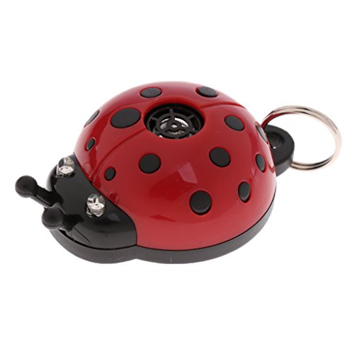 MERIGLARE Repelente Ultrasónico para Garrapatas, Mosquitos, Pulgas, para Perros, Gatos, Mariquita - Rojo
