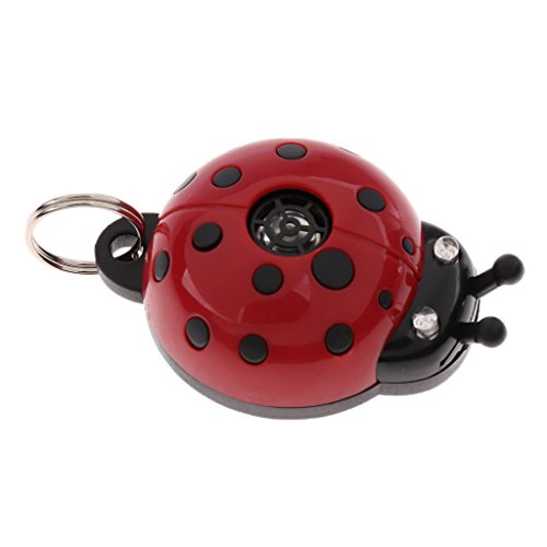MERIGLARE Repelente Ultrasónico para Garrapatas, Mosquitos, Pulgas, para Perros, Gatos, Mariquita - Rojo