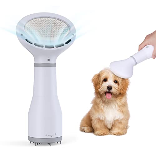 Mibee Secador de Pelo para Perros y Mascotas Secador de Pelo para el Cuidado de Mascotas Cepillo Deslizante para Perros Cepillos para el Cuidado de Mascotas para Perros pequeños medianos Gatos