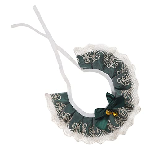 Mipcase Cuello de Gato Pajarito Gatito Encaje Bandanas Traje Collar de Mascotas Joyería con Campanas Regulables Gato Perro Billar Babs Babs para Gatito Gatito Perro Mascotas