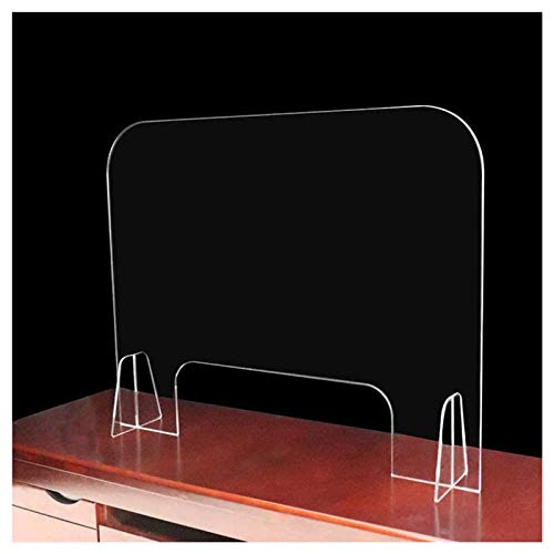 N / A El Mejor Protector contra Estornudos: Pantalla De Seguridad Portátil para Encimera, Barrera Protectora Acrílica Transparente para Ventana De Transacciones, Escudo Protector para