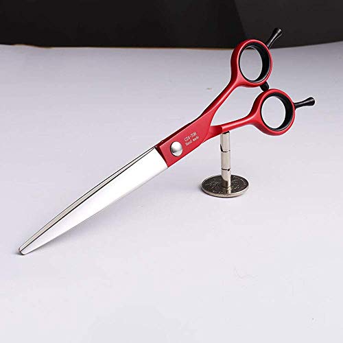 N/ A Tijeras para Cortar el Pelo para Perros, Tijeras para Mascotas de 7 Pulgadas Acero Inoxidable Peluquería para Perros Corte de Pelo Belleza Tijeras Planas