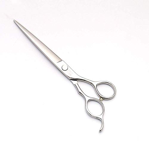 N/ A Tijeras para Cortar el Pelo para Perros, Tijeras para Mascotas de Acero Inoxidable 440C, cizalla Plana Recta de 7.0 Pulgadas