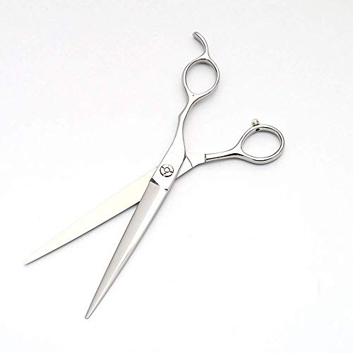 N/ A Tijeras para Cortar el Pelo para Perros, Tijeras para Mascotas de Acero Inoxidable 440C, cizalla Plana Recta de 7.0 Pulgadas