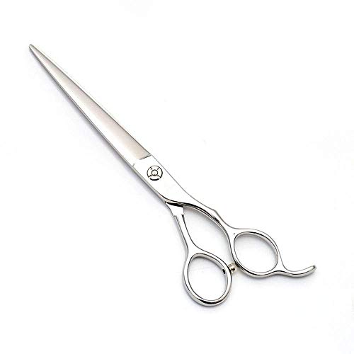N/ A Tijeras para Cortar el Pelo para Perros, Tijeras para Mascotas de Acero Inoxidable 440C, cizalla Plana Recta de 7.0 Pulgadas