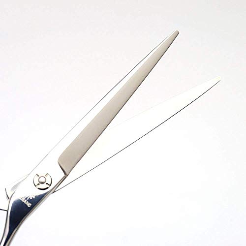 N/ A Tijeras para Cortar el Pelo para Perros, Tijeras para Mascotas de Acero Inoxidable 440C, cizalla Plana Recta de 7.0 Pulgadas