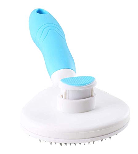 NACTECH Cepillo Perros Cepillo de Pelo Gatos Profesional Peine de Limpieza de Mascotas Nudos Remover Pelo Muerto Peine de Rastrillo Autolimpiable Quitapelos Perros y Gatos Largo/Corto