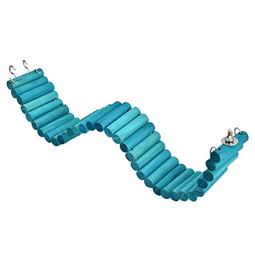 Nikou Escalera de Puente de Escalada para hámster, 6 * 50 CM para Mascotas, hámster, Loro, Escalada, Suave, Puente Colgante, pájaros, Juguete
