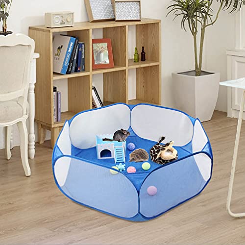 NUOBESTY 2 Unids Portátil Plegable Mascota Playpen Cat House Casa de Perros de Interior Plegable para Interiores Aire Libre