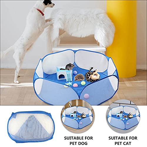 NUOBESTY 2 Unids Portátil Plegable Mascota Playpen Cat House Casa de Perros de Interior Plegable para Interiores Aire Libre