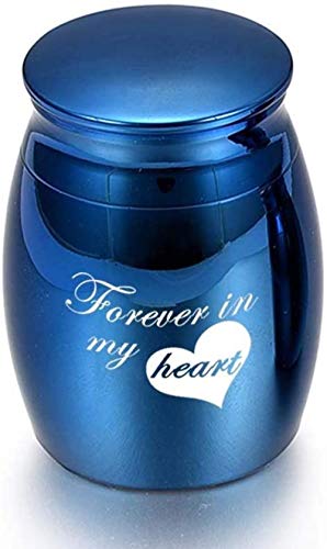 OPPJB Collar Conmemorativo De Cenizasurnas Ahora Él Vuela con Mariposas Urnas Funerarias De Mariposas Memorias De Cenizas De Cremación para Humanos/Mascotas Urnas De Recuerdo Pequeñas 45 * 70 Mm-Blue