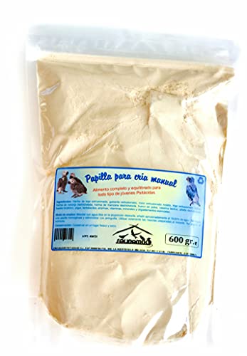 Papilla de Cría para Loros, cotorras, ninfas, agapornis, periquitos. - 600gr