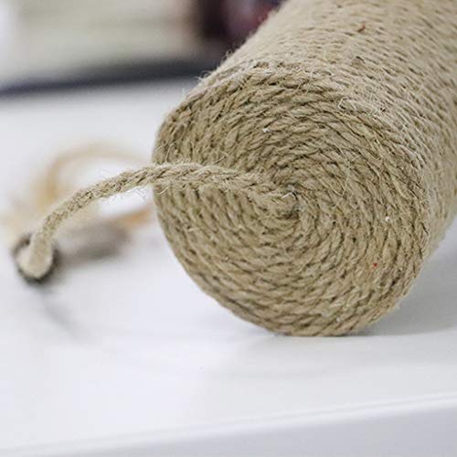 Patio de Juegos para Gatos 18,5 '' De Altura del Gato Que Rasguña El Poste, Kitty Rascador con Balón Colgado, Polo Rascador Duradero Gato con Sisal Cuerda Parque Infantil para Gatos (Color : Gris)