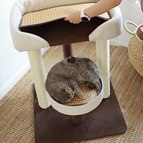 Patio de Juegos para Gatos Cat Actividad Árboles Cat Torre Gato Grande Arriba Condominio Cat Condominio con Cama Grande Sisal Cat Rasguño Post Sturdy Cat House Parque Infantil para Gatos