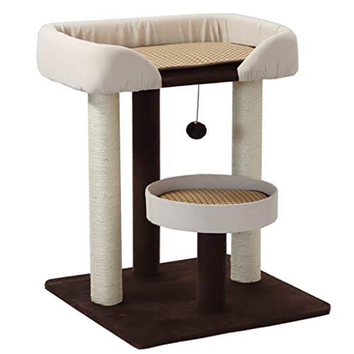 Patio de Juegos para Gatos Cat Actividad Árboles Cat Torre Gato Grande Arriba Condominio Cat Condominio con Cama Grande Sisal Cat Rasguño Post Sturdy Cat House Parque Infantil para Gatos