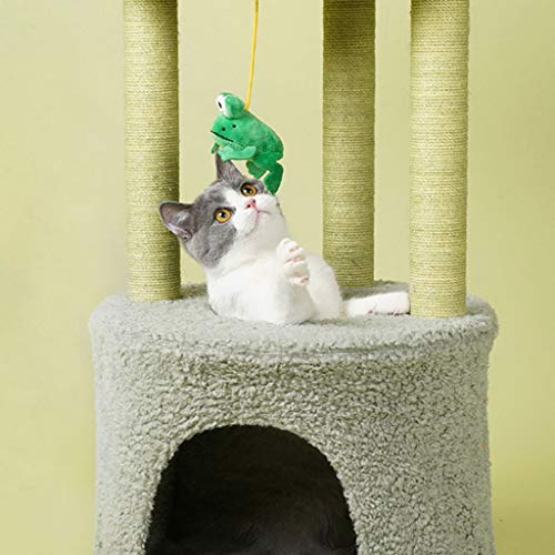 Patio de juegos para gatos Cats Tree Cat Tower Sisal Scratching Post Cuerda con la plataforma de condominio Plataforma Kittens Juguetes Centro de actividades, Cat Scratch Post Parque infantil para gat