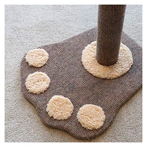 Patio de juegos para gatos Gato que rasguña el poste, gatito de peluche corto Rascador, gato del árbol de seguimiento de juguetes interactivos, gato Rascador con balón colgado Parque infantil para gat