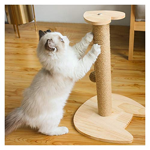 Patio de Juegos para Gatos Gato rasguño Poste, Gatito rasguño Poste con Pelota Colgante, Palo Durable del raspador del Gato con la Cuerda de sisal Parque Infantil para Gatos (Color : A)